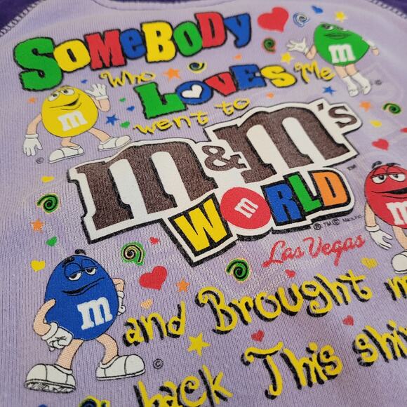 M&M's World Las Vegas Purple One Piece – Size 24 Months – Souvenir Snap Bodysuit - Picture 2 of 7